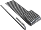 Vodaland Rebar Stakes J Hook Extra Heavy Duty 1/4 inch Coated Steel Ground Anchors with Chisel Point End (100)