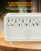 VLU White Noise Sound Machine Diffuser, Essential Oil Diffusers for Home, Air Aroma Diffuser Humidifier with 8 White Noise Effect & LED Night Light, Speaker, Timer, Plug in Design