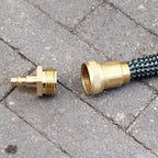 RV vent plug prevent freezing in winter helps drain water from water pipes, suitable for camping RVs, boats, garden hoses, water pipe Blow Out Plug brass quick connector (male)