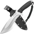 NedFoss Kukri Survival Knife with Sheath, 6" Full Tang Fixed Blade Hunting Knife with G10 Handle for Outdoor, Camping and Survival, Camping Gifts for Men