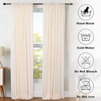 ShinyBeauty Sparkle Backdrop Curtain Ivory 2 Panels Set Sequin Photo Backdrop 2FTx8FT Sequin Backdrop Curtain Pack of 2-1220S