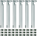 6 Sets Plant Stakes 12/25/36 Inch Adjustable Plant Support Stakes Tall for Indoor Outdoor Plant Holder Stick Steel Garden Stem Pole Amaryllis Stakes with 30 Clip for Tomato Orchid Lily Peony Flower