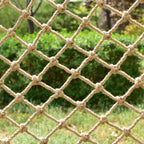 Natural Jute Hemp Rope Net,8mm Thick Safety Anti-Fall for Children Pet,Balcony Stairs Garden Playground Protection Net,Indoor & Outdoor Decor (Size:3M*6M(9.8FT*19.7FT))