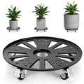 KEDSUM 16" Plant Caddy with Wheels, Anti-Rust & Anti-Slip Plant Stand with Wheels, 440LBS Heavy Duty Rolling Plant Stand, Plant Rollers with 5 Wheels for Indoor Outdoor, Edge Design