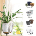 MIPON 3 Pack Macrame Plant Hangers, Hanging Planters for Indoor Plants