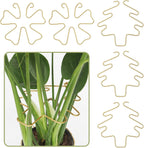 PRETTY JOLLY 5PCS Iron Monstera Plant Support Stakes Premium Plant Stand for Indoor & Outdoor Plants Practical Leaf Holders,Durable Trellis Accessories for Gardening Enthusiasts(Tree+Butterfly)