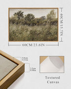 InSimSea Framed Canvas Wall Art Vintage Decor, Room Decor Wilderness Field Paintings Large Canvas Wall Art Prints, Nature Scenery Kitchen Bathroom Bedroom Decor, 16"x24"
