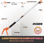 KSEIBI 143015 Long Reach Cut and Hold Bypass Pruner Max Cutting 5/16 inch (5.0 ft - 1.5 m)