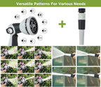 Tuyeho Retractable Garden Hose Reel 5/8" x 90 ft, Wall Mount Water Hose Reels with Automatic Slow Rewind System, Outdoor Hoses Reel with 2 Hose Nozzles for Garden Watering, Car Wash, Pet Shower