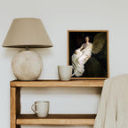 InSimSea Framed Wall Art for Living Room Home DecorStevenson Angel Vintage America Country Memorial Classical Oil Painting Prints Decorative for Living Room Bedroom Office Wall Decor 9x11in