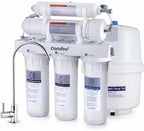 COMFEE’ 5-Stage Reverse Osmosis System, NSF Certified Water Filter for Under Sink, Easy DIY Installation, Ultra Safe Drinking Water Filtration System, Leak-Free RO System, Quiet Operation, 75 GPD