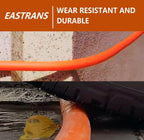 EASTRANS Short Garden Hose 5 ft x 5/8", Heavy Duty Orange Water Hose with 3/4" Solid Brass Connector, Flexible, Lightweight, Durable, Male to Female