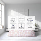 Kotton Culture 3 Pc Queen Size Duvet Cover Set- 100% Egyptian Cotton Sateen 600 Thread Count Ultra Soft Premium Durable Comforter Cover Zipper Closure & Corner Ties (Mandala, Queen/Full 90" X 90")