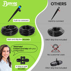 Bonviee Drip Irrigation System Kit for Garden Watering, 230FT Quick Connect
