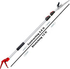 5.6-13 Foot Extendable Tree Pruner, Cut and Hold Pruning Trimmer, Long Reach Pole Saw, Telescoping Fruit Picker, Branches Bypass Lopper