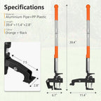 SHANTRA Weed Puller Tool, 4-Claw Stand Up Weed Puller Tool with Long Handle, Garden Weeder Puller Heavy Duty Stand Up Weeder, Weeding Tool for Lawn, Yard, Garden, Crabgrass, Dandelion Picker