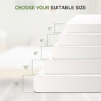 Twin Mattress in a Box, 8 inch Mattresses for Kids Bed Single Size Daybed Individual Bunk, Memory Foam Medium Firm