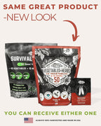 50 Tactiko Survival Vegetable, Herb & Fruit Seed Kit - U.S.A. Harvested Varieties - 37,000+ Non-GMO Heirloom Seeds - Emergency Seed Vault in Waterproof Mylar Bag - Long-Term Storage