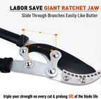 JARDINEER 3PCS Garden Shears Set, Include 30" Anvil Brach Cutter Loppers for Tree Trimming Heavy Duty with 2" Cutting Capacity, Bypass Pruner and Spare SK5 Blade