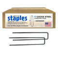 Sandbaggy USA Made 6-inch Landscape Staples - Garden Stakes - Landscaping Fabric, Netting, Sod, Artificial Turf (Standard, 100)