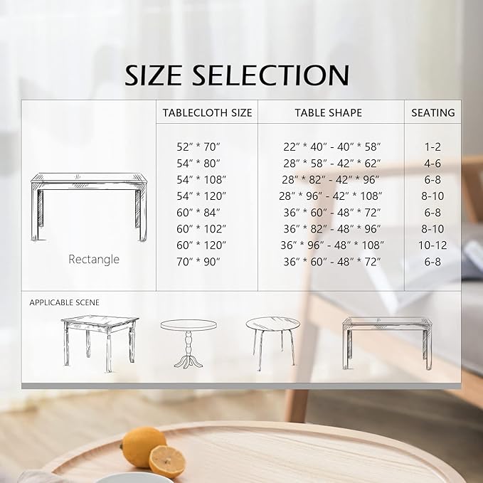Mysky Home Rectangle Table Cloth 60x102 Inch - Spring Summer Floral Tablecloth, Waterproof Linen Fabric Oblong Table Cloth for Kitchen Dining Tablecloth for 4 Feet Table Blue, Small Blue Flower Design