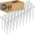 60 Pcs 6 Inch Landscape Fabric Staples, Tensile Strength 450-500Mpa -Non-Bending Garden Stakes Pins, Landscape Staples for Landscaping and Securing Lawn Fabric Weed Barriers (G-60)
