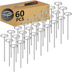 60 Pcs 6 Inch Landscape Fabric Staples, Tensile Strength 450-500Mpa -Non-Bending Garden Stakes Pins, Landscape Staples for Landscaping and Securing Lawn Fabric Weed Barriers (G-60)