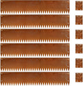 Cor Ten Steel Metal Landscape Edging 40 inch with Top Bending Protection Pre-Rusted Cor Ten Steel Garden Edging 8 Inch Depth 180 Degree Bend 6 Pack for Lawn Yard (8 inch-180 Degree Bend, Rusted)