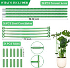 Moirsunt 4Pack Tomato Cages Plant Cages 4ft Multifunctional Tomato Support Garden Trellis Tomato Stakes Cucumber Tomato Trellis for Vertical Climbing Plants Vegetable Flowers