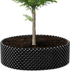 60 Gallon Air Pruning Container New Plastic Nursery Pot Fruit Vegetable Garden self-Planting Grow beds, Size 17"x10", 8 Pcs, Black