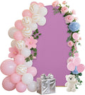 7.2FT Wedding Arch Covers Arch Backdrop Cover Arch Stand Covers Set Arch Cover Spandex Fabric Stretchy Backdrop for Wedding Birthday Party Decoration Baby Shower (Lilac)