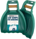 MEKKAPRO Leaf Scoops and Claws V2.0, 1-Pair (2 Pieces), Sturdy Ergonomic Grip Leaf Rake, Large Hand Held Garden Rake Grabbers for Leaf, Garden Claw for Lawn Grass Removal