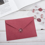 30 Pieces A6 Envelopes with 30 Seal Stickers, 6.32 x 4.45 inch Envelopes for 4 x 6 Wedding Invitation Cards, Greeting Cards, Graduation, Birthday Party Invitations, Red.