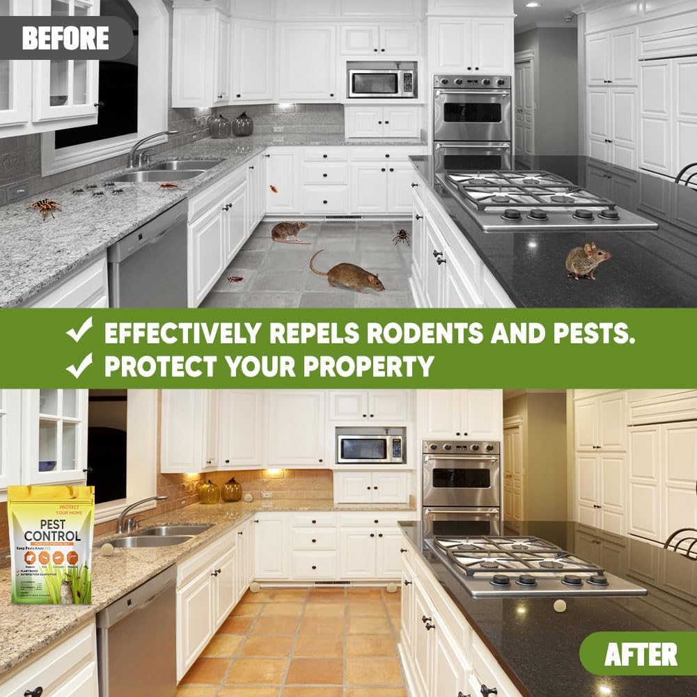 Pest Control, Rodent Repellent, Mouse Repellent, Spider Repellent, Mice Repellent Indoor, Rat Repellent Outdoor, Peppermint Balls for Rodents, Ants, Roach, Pest Repellent,Safe for Kids and Pets-10P