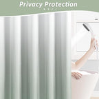 Naturoom Desert Sage Shower Curtains for Bathroom,Ombre Cloth Fabric Shower Curtain Set with 12 Hooks Desert Sage Bathroom Decor 72 x 72