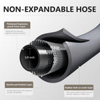 Garden Hose 5/8" x 100ft - No-Kink Flexible Water Hose 600 PSI Burst Pressure, Lightweight & Durable for Yard, Car Wash, Pets Gray