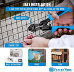 Fencer Wire Hardware Cloth with 1-Inch Grid, 16 Gauge Black Vinyl Coated Welded Fence Mesh Roll for Home and Garden Fence and Pet Enclosures Protect (36 Inch x 50 ft.)