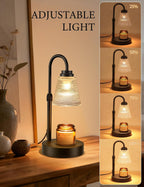 Candle Warmer Lamp with Timer Dimmable, Adjustable Height Wax Melts Warmer for Jar Candles, Housewarming, Birthday, for Women and Mom, Home Decor