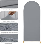 Wedding Arch Cover 7.2FT 6.6FT 6FT Arch Backdrop Cover Spandex Fitted Arch Cover for Round Top Chiara Backdrop Stand Covers for Wedding Birthday Party Baby Shower Banquet Ceremony Decoration