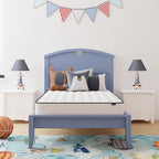 Avenco 6 Inch Twin Mattress, Foam and Spring Hybrid Mattresses in a Box, Medium Soft, Breathable Fabric & Adaptive Support, CertiPUR-US Certified, Twin Size Mattress in Guest and Kids Bedroom