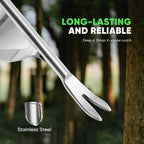 Grootpow HW1 Hand Weeder Tool, Weed Puller Tool with Ergonomic Handle for Garden - Durable Unique Lever Design Dandelion Weeder Tool with V-Shaped Forks for Easy Weed Removal - in Gift Box