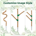 Moss Pole 30 Inch, 2 Pack Monstera Plant Support, Bendable Plant Stakes for Indoor Plants, Plant Sticks Support Tall，Coco Coir Plant Poles for Climbing Plants, Pothos, Philodendron
