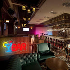 Bar Neon Sign Neon Bar Lights Bar Neon Signs for Home Bar LED Sign Neon Bar Sign Light Up for Home Bar Wall, Bar Lights for Home Bar Living Room Bistro Man Cave Party, 9.8"" x 4.8""