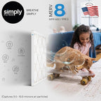 Simply 18x24x1 Air Filter, MERV 8, 12 Pack, For Home AC Furnace & HVAC (Actual Size: 17.75"x23.75"x0.75") DUST, Pet, & Allergy Control
