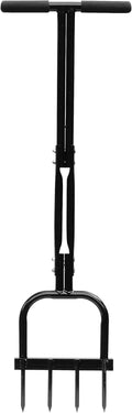 Gardzen Spike Aeration, Heavy Duty Aerator for Compacted Soils and Lawns, 35" x 11", Black