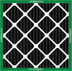 Filterbuy 16x16x1 Air Filter MERV 10 Odor & Allergy Defense with Activated Carbon (3-Pack), Electrostatic Pleated HVAC AC Furnace Filters Replacement, Made in USA (Actual Size: 15.75 x 15.75 x 0.75)