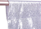 SquarePie Sequin Backdrop Curtain Not See Through Background for Wedding Party 7FT x 7FT Silver