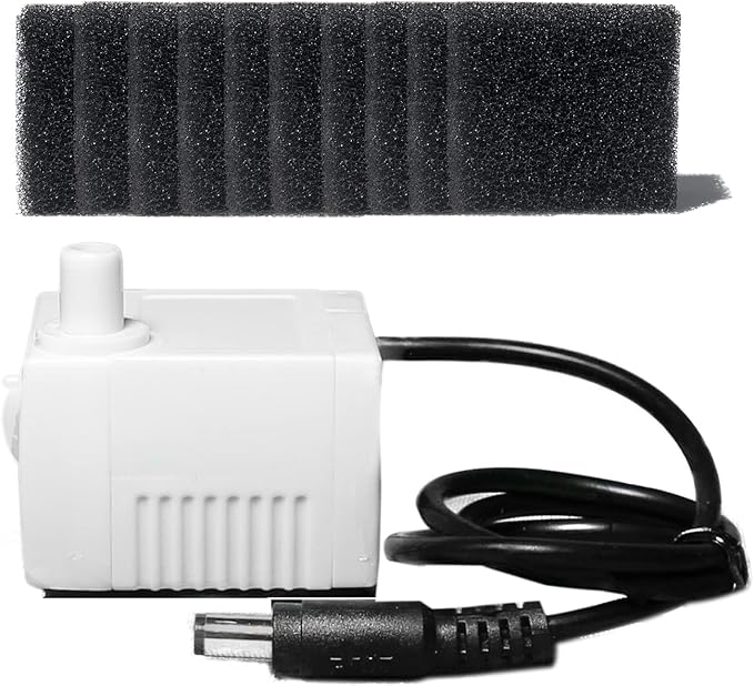 Aerogarden Replacement Pump Compatible with Harvest Bounty Farm Extra Ultra all models, Pump replacement model #200623, Included Extra 10 Pump Filters