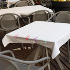 uxcell 8 Pack Tablecloth Clips, Stainless Steel Table Cloth Cover Clamps, 2.95" x 1.77" Windproof Holder Clips for Home Party Picnic Wedding Camping Dining Tables, Red