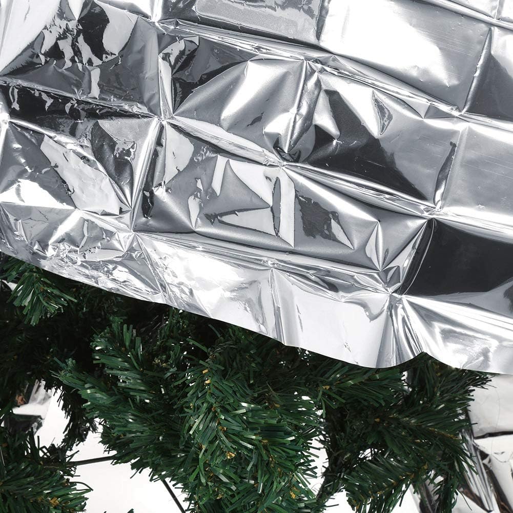 Haofy Silver Reflective Mylar Film Covering Foil Sheets for Garden Greenhouse, Effectively Increase Plants Growth, 82.7 * 61 in/210 * 155 cm